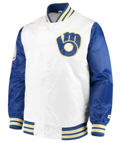 Milwaukee Brewers Starter Blue Jacket - Image 3