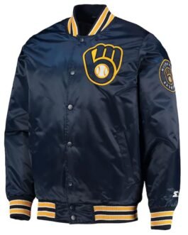 Milwaukee Brewers Starter Blue Jacket