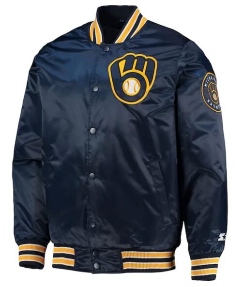 Milwaukee Brewers Starter Blue Jacket - Image 2