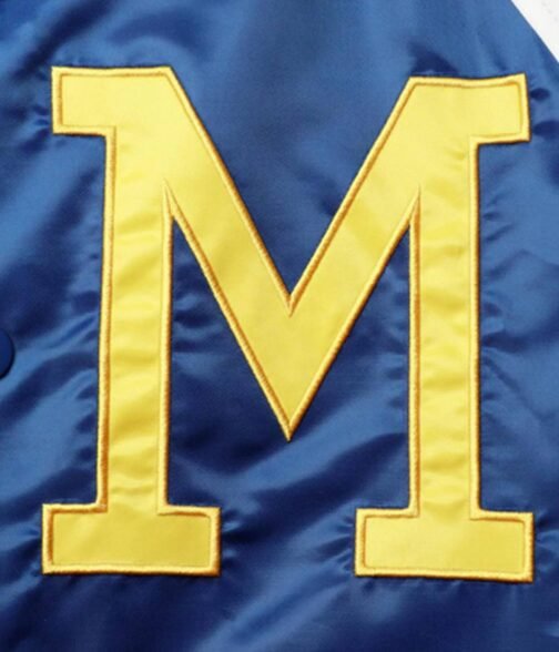 Milwaukee Brewers Tri-Color Full-Snap Satin Jacket - Image 4
