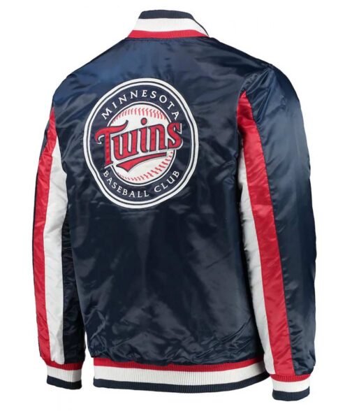 Minnesota Twins The Ace Navy Blue Full-Snap Jacket - Image 2