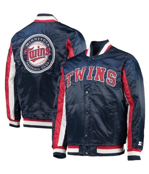 Minnesota Twins The Ace Navy Blue Full-Snap Jacket - Image 3