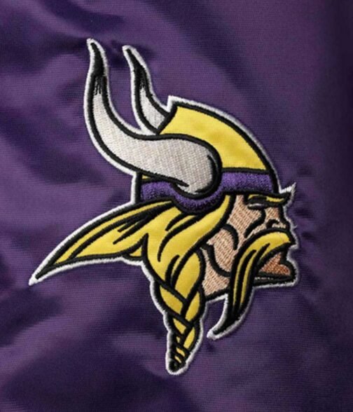 Minnesota Vikings Leader Yellow and Purple Jacket - Image 4