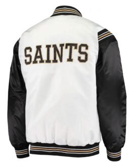 New Orleans Saints Historic Renegade White and Black Jacket