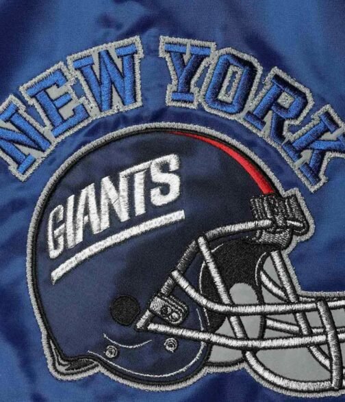 NY Giants Locker Room Throwback Royal/Red Jacket - Image 4