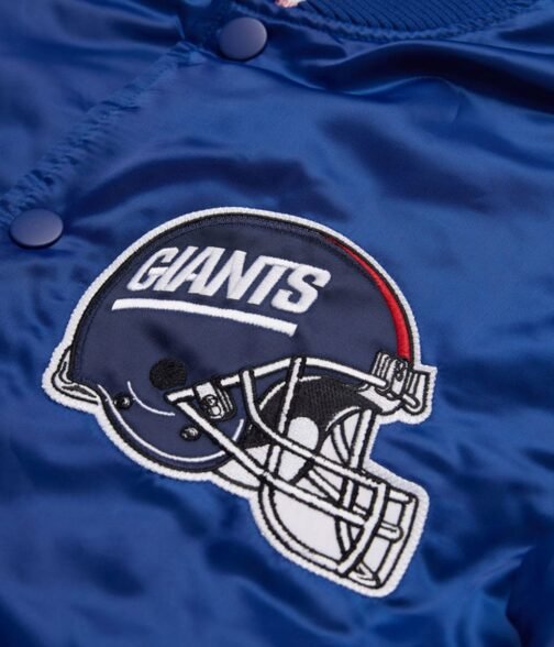 NFL Satin Seattle Seahawks Royal Blue Jacket - Image 3