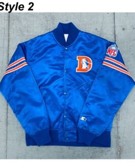 Ohio Denver Broncos Bomber Royal Blue Jacket