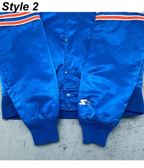 Ohio Denver Broncos Bomber Royal Blue Jacket - Image 7