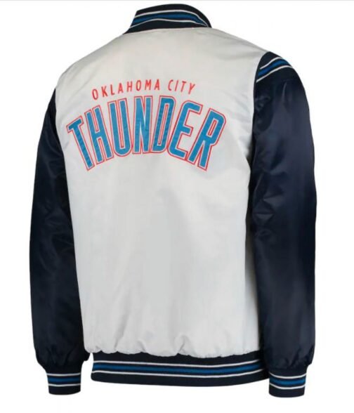 Oklahoma City Thunder Starter Satin Jacket - Image 3