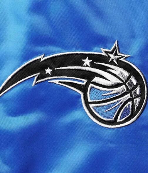 75th Anniversary Orlando Magic Leader Color Block Satin Jacket - Image 4