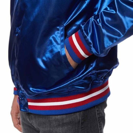 Philadelphia 76ers NBA Tough Season Satin Jacket - Image 16