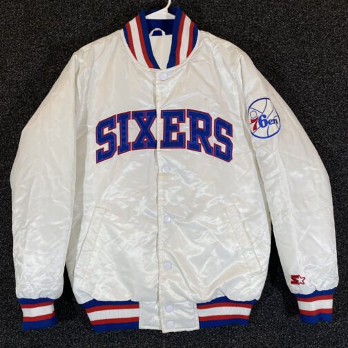 Philadelphia 76ers NBA Tough Season Satin Jacket - Image 3
