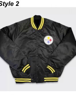 Pittsburgh Steelers NFL Black Satin Jacket