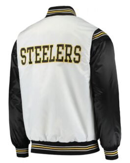 Pittsburgh Steelers Historic Renegade White and Black Jacket