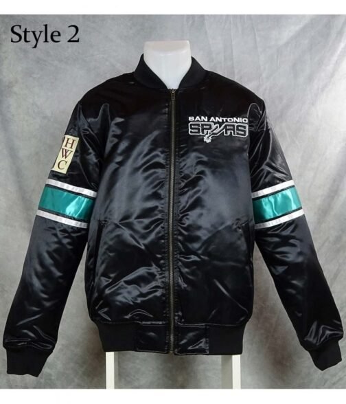 NBA San Antonio Spurs Satin Jacket - Image 11