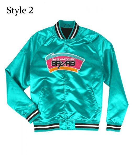 NBA San Antonio Spurs Satin Jacket - Image 3