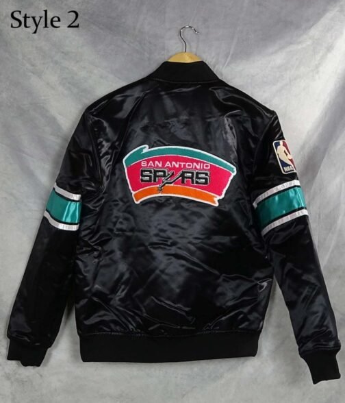 NBA San Antonio Spurs Satin Jacket - Image 6