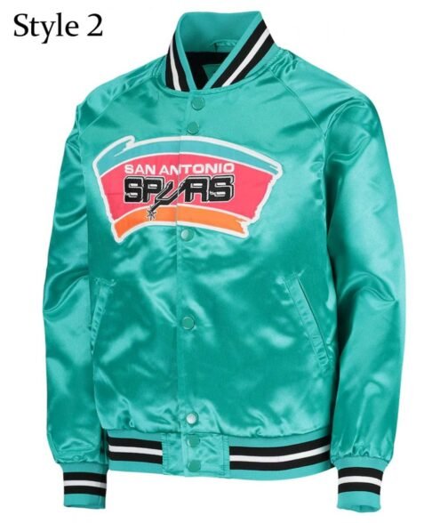 NBA San Antonio Spurs Satin Jacket - Image 9