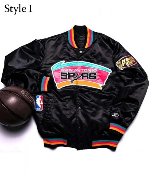 NBA San Antonio Spurs Satin Jacket - Image 2