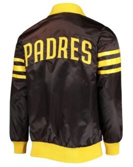 San Diego Padres Full-Zip The Captain II Varsity Brown Jacket