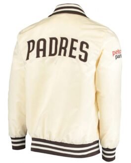 The Captain II San Diego Padres Bomber Cream Jacket