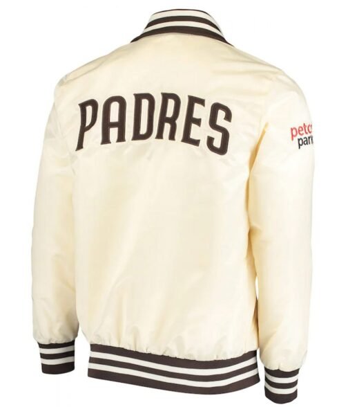 The Captain II San Diego Padres Bomber Cream Jacket - Image 2