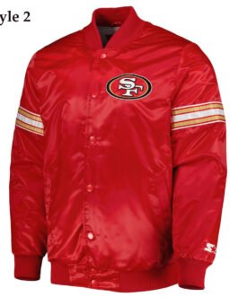 San Francisco 49ers Starter Red Bomber Jacket