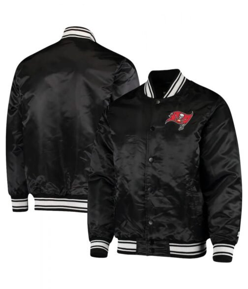 Bomber Tampa Bay Buccaneers Locker Room Black Jacket - Image 3