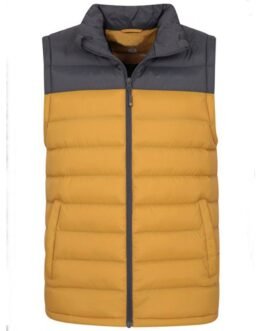 Station Eleven Milton Barnes Puffer Yellow and Black Vest