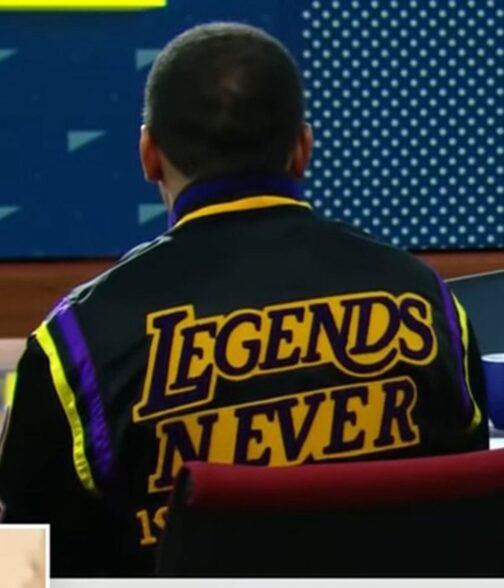 Kobe Bryant Stephen A Smith Black/White Satin Bomber Jacket - Image 12