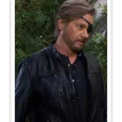 Days of Our Lives Stephen Nichols Black Leather Jacket - Image 6