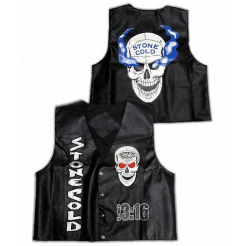 Steve Austin 3:16 Leather Vest - Image 3