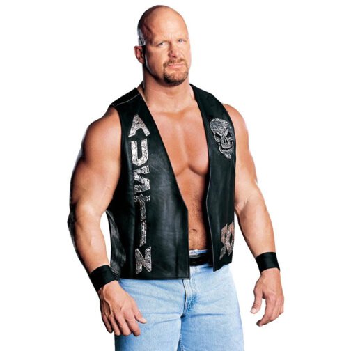 Steve Austin 3:16 SOB Leather Vest - Image 2