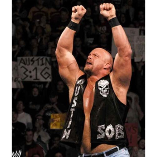 Steve Austin 3:16 SOB Leather Vest - Image 4