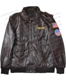 Joe Keery Stranger Things Brown Bomber Leather Jacket