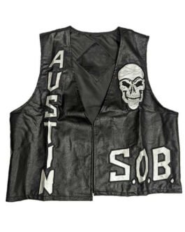 Steve Austin 3:16 SOB Leather Vest