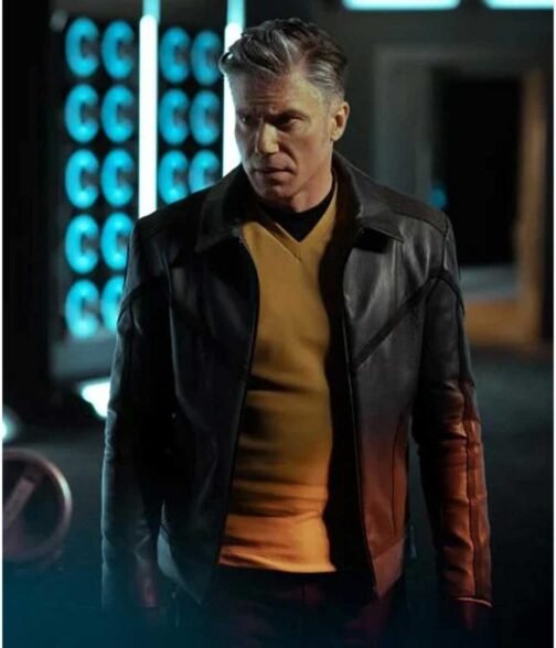 Strange New Worlds Star Trek Grey Leather Jacket - Image 8