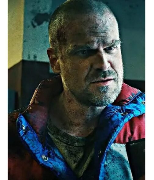 David Harbour Stranger Things S04 Puffer Jacket - Image 19