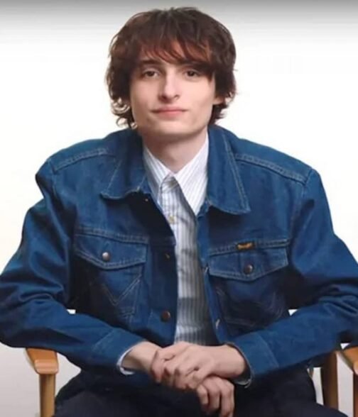 Finn Wolfhard Stranger Things Season 4 Blue Denim Jacket - Image 2