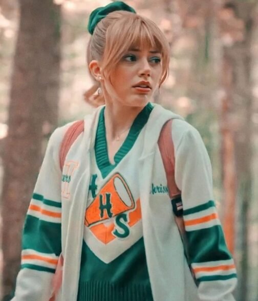 Grace Van Dien Stranger Things S04 White Hoodie - Image 2