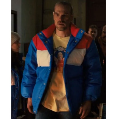 David Harbour Stranger Things S04 Puffer Jacket - Image 2
