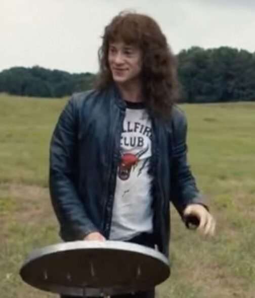 Stranger Things S04 Joseph Quinn Black Leather Jacket - Image 14