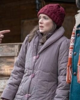 Winona Ryder Stranger Things S04 Grey Puffer Coat