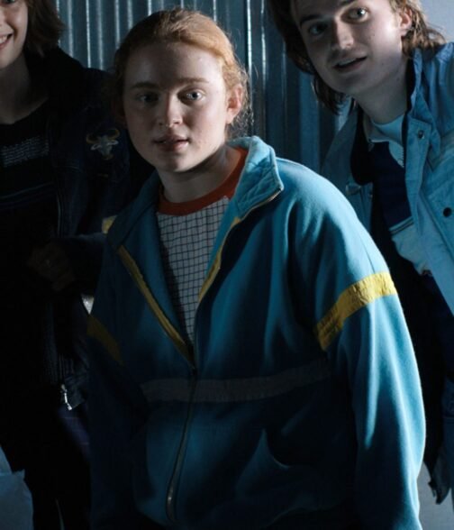 Sadie Sink Stranger Things Season 04 Track Blue Jacket - Image 21
