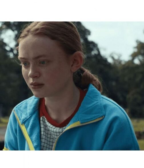 Sadie Sink Stranger Things Season 04 Track Blue Jacket - Image 22