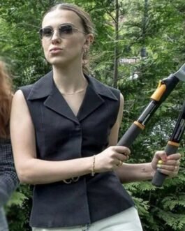 Stranger Things Season 4 Millie Bobby Brown Black Vest