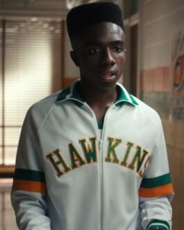 Caleb Mclaughlin Stranger Things S04 White Jacket