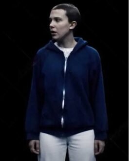 Millie Bobby Brown Stranger Things Season 4 Blue Hoodie