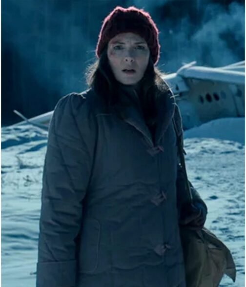Winona Ryder Stranger Things S04 Grey Puffer Coat - Image 4