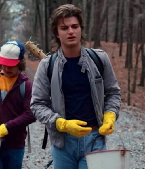Joe Keery Stranger Things Grey Jacket - Image 7